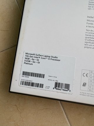 Microsoft Surface Laptop Studio i5/16GB/512GB