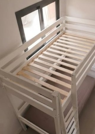 Cama litera matrimonial madera