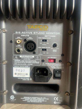 TAPCO S5 Monitor Activo Estudio