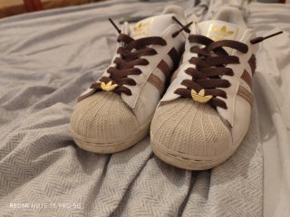 Adidas Superstar II Blancas y Marrones