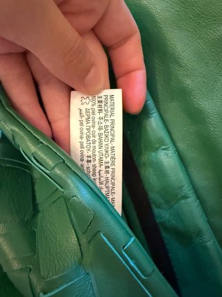 Bolso Zara Piel Trenzado Cadena Dorada
