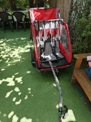 Remolque bici doble o carrito para niños