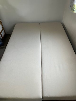Sofá Cama Ikea Beige Tela