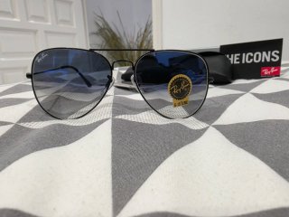 Gafas de sol Ray-Ban Aviator Negro Lente Azul
