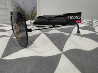 Gafas de sol Ray-Ban Aviator Negro Lente Azul