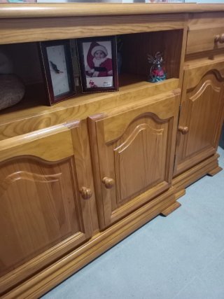Conjunto provenzal de salón madera