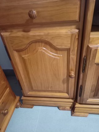 Conjunto provenzal de salón madera