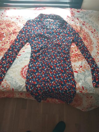 Vestido estampado mujer