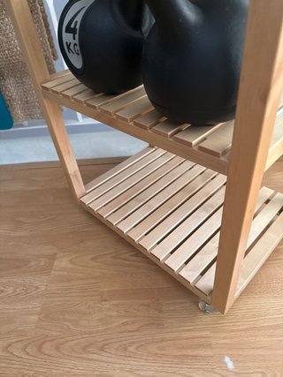 Carrito auxiliar madera Ikea