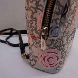 Mochila Tous Beige Flores