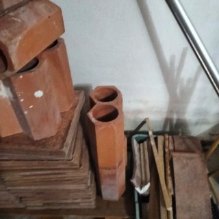 Botellero terracota hexagonal
