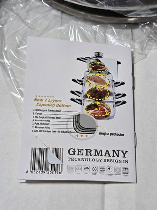 Batteria Pentole A.M.C. 25 pezzi Acciaio Inox