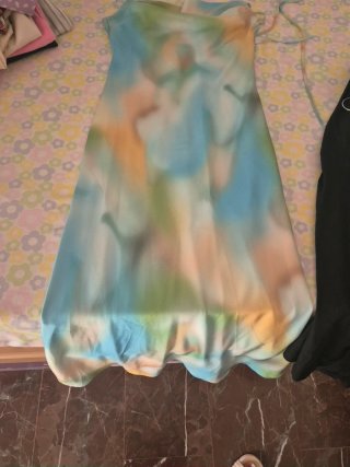 Vestido largo multicolor