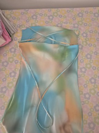 Vestido largo multicolor