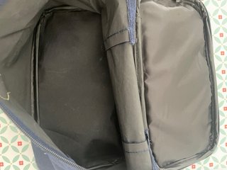 Beauty case blu navy con manico