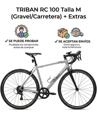 Triban RC 100 (Gravel / Carretera) – Talla M