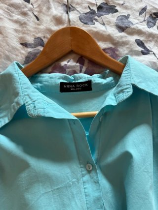 Vestito camicia azzurro ANNA ROCK MILANO