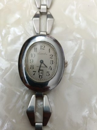 Reloj EUROPA plata y blanco