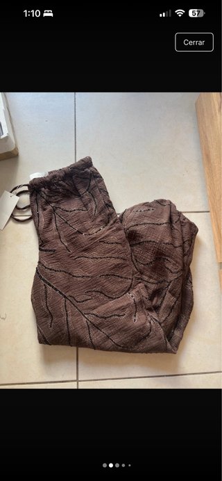 Pantalón bombacho Zara pedrería talla M