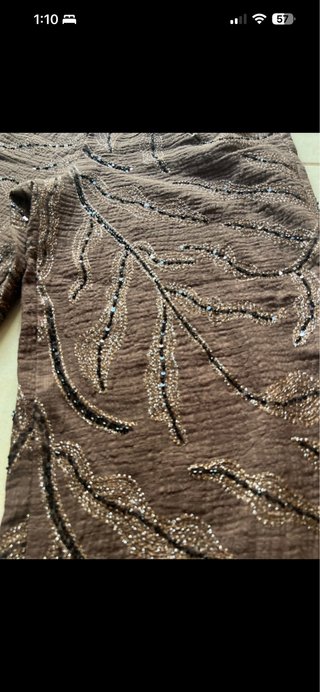 Pantalón bombacho Zara pedrería talla M
