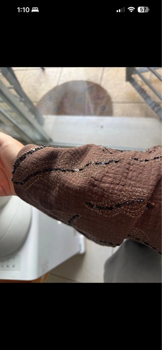 Pantalón bombacho Zara pedrería talla M