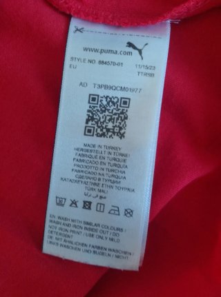Camiseta Puma Túnez Roja