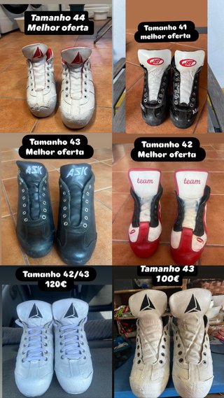 ACEITO OFERTA botas Patins de hóquei