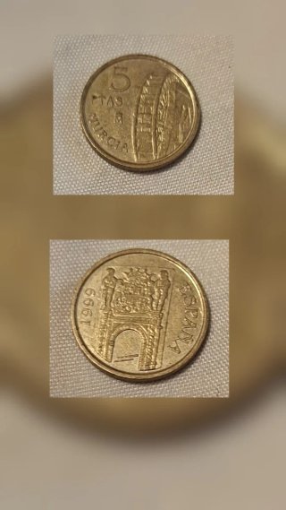 Moneda 5 Pesetas España 1999 Murcia