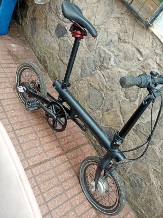Bicicleta Eléctrica Plegable Negra