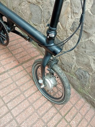 Bicicleta Eléctrica Plegable Negra