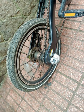 Bicicleta Eléctrica Plegable Negra