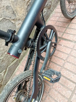 Bicicleta Eléctrica Plegable Negra