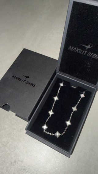 Collar Make it Shine Plata y Blanco