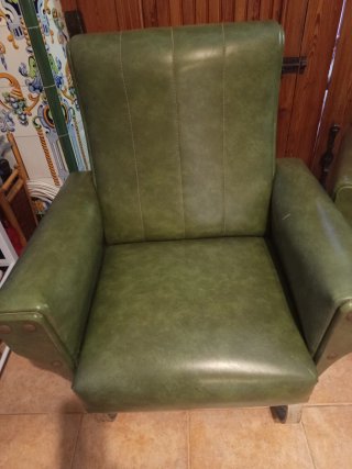 Tresillo vintage verde