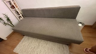 Sofá Cama Gris Tela