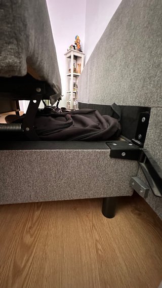 Sofá Cama Gris Tela