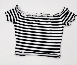 Top rayas blanco y negro