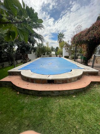 Lona Cubre Piscina Invierno Azul