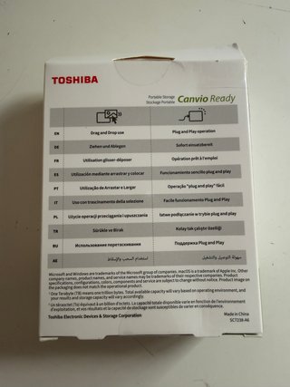 Disco Duro Externo Toshiba Canvio Ready 2TB