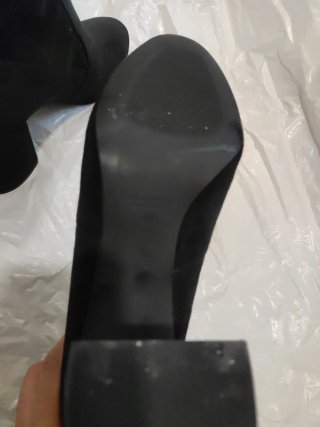Botas de tacón negras mujer talla 39