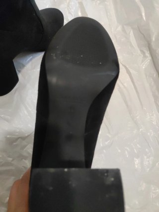 Botas de tacón negras mujer talla 39