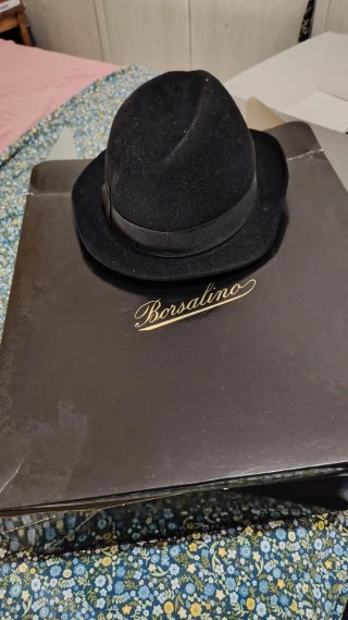 Cappello Borsalino Nero Originale
