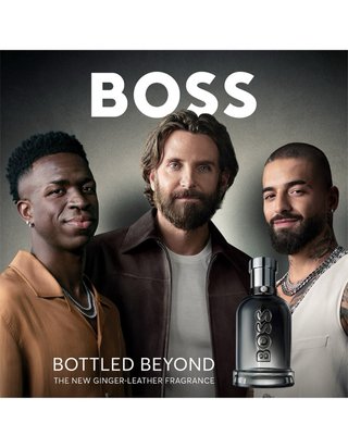 Perfume Hugo Boss Negro y Dorado