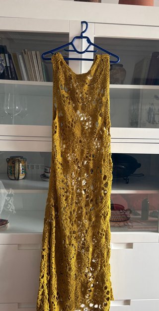 Vestido boho de croché artesanal de Zara