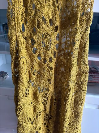 Vestido boho de croché artesanal de Zara