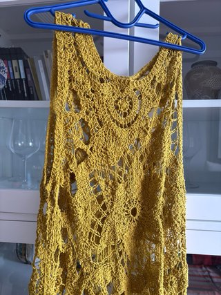 Vestido boho de croché artesanal de Zara