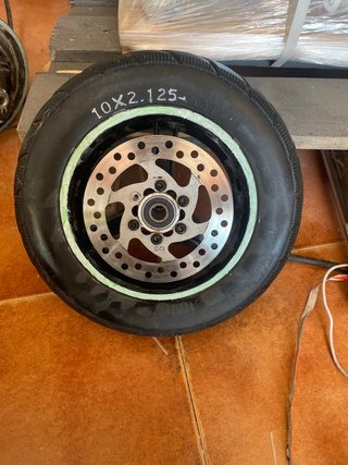 Rueda patinete eléctrico 10 con disco