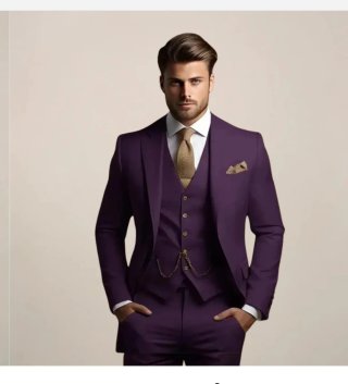 Traje Ceremonia Morado Talla XL Nuevo