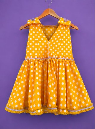 Traje Flamenca Amarillo Talla 4
