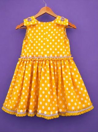 Traje Flamenca Amarillo Talla 4